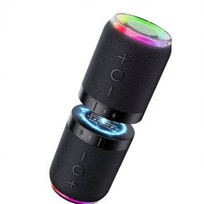 Magnetic 2-in-1 Detachable Wireless Speaker - 10W HiFi, IPX6 Waterproof with RGB Light